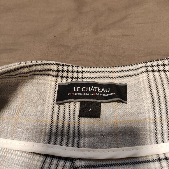 EUC Plaid Le Chateau Cropped Pants - Sz 1 - Picture 4 of 8